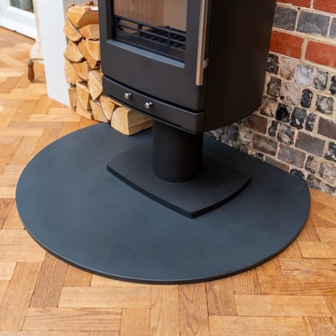 20mm Truncated Honed Granite Hearth For Woodburning Stove (1000 X 850)